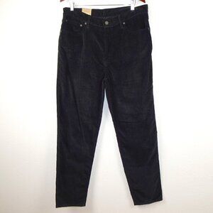 Levi's Corduroy Pants Mom Jeans Women's Size 33x30 Black Cords 1980's